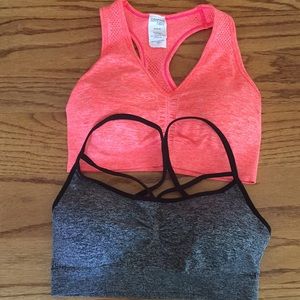2 medium (8-10) sports bras